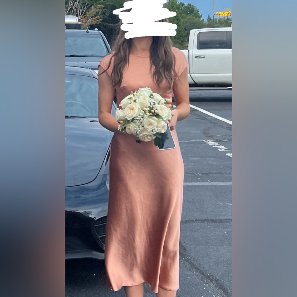 Burnt Peach Bridesmaids Dress